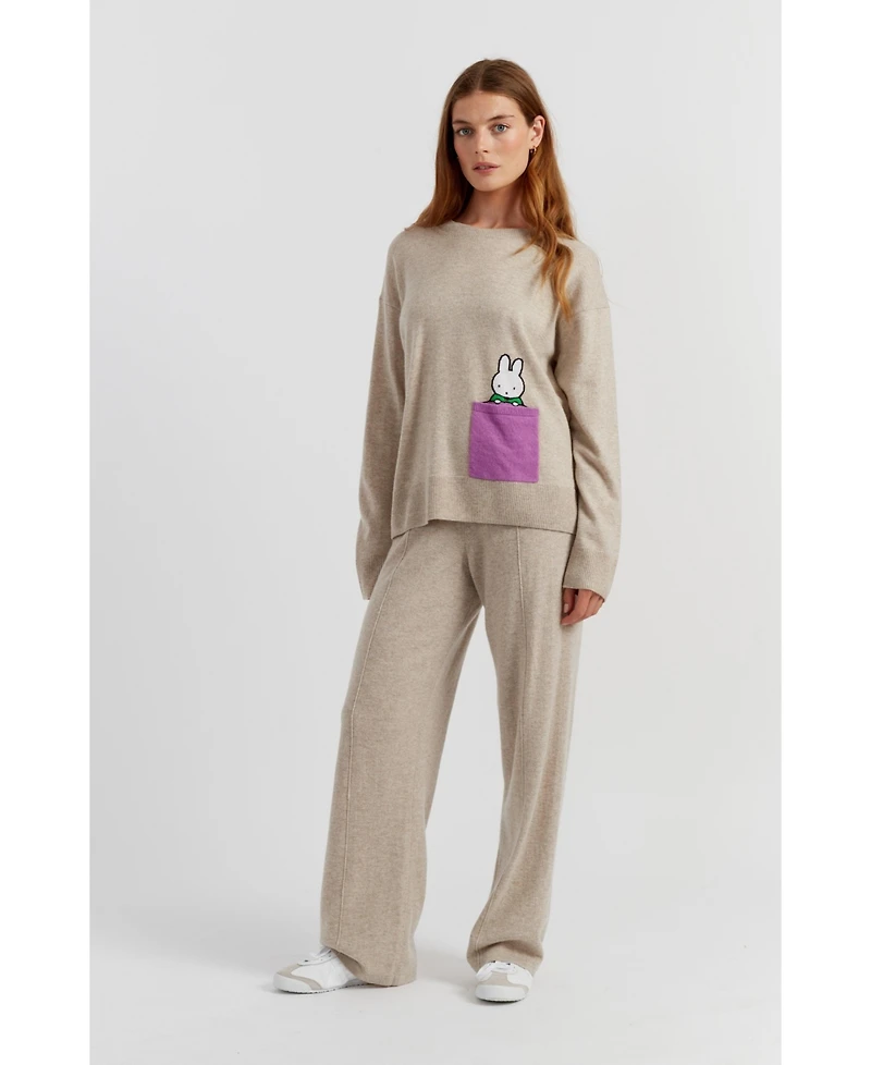 Chinti & Parker Women's Miffy Peek-Pocket Sweater