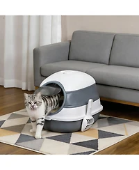 Aostirmotor Cat Litter Box with Lid