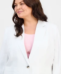 Kasper Plus Notch Collar Jacket