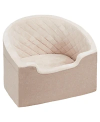 Cozito Waterproof Dog Car Booster Seat with Storage Pocket and Safety Leash