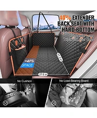 Cozito Waterproof Dog Car Seat Cover for Back Seat, 51.2 x 27.6 in, 600D Heavy-Duty Protection for Suv