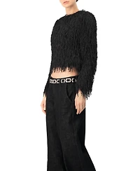 Ivonne Women's Straight Fit Round Neck Blouse