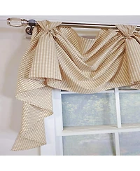 Rlf Home Colburn 3-s Victory 100% Cotton Tab Top Swag Window Curtain 54" x 25"