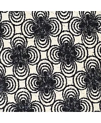 Rlf Home Virtue Glory 100% Cotton Rod Pocket Lined Window Valance 50" x 16" Black