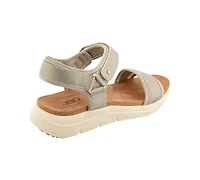 Jbu Women's Ellewood Round Toe Flat Sandals