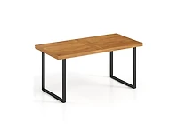 Slickblue Acacia Wood Dining Table for 6 People Wooden Rectangular Table