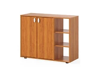 Slickblue Entryway 3-Tier Shoe Storage Cabinet with Doors and Shelves