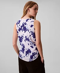 Calvin Klein Women's Printed Fill Coupe Scoop Neck Tank Top