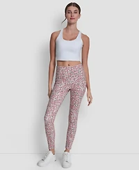 Dkny Women's Printed High-Wasit Fitness Tights