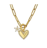 Hollywood Sensation Bloom Mom Heart Necklace