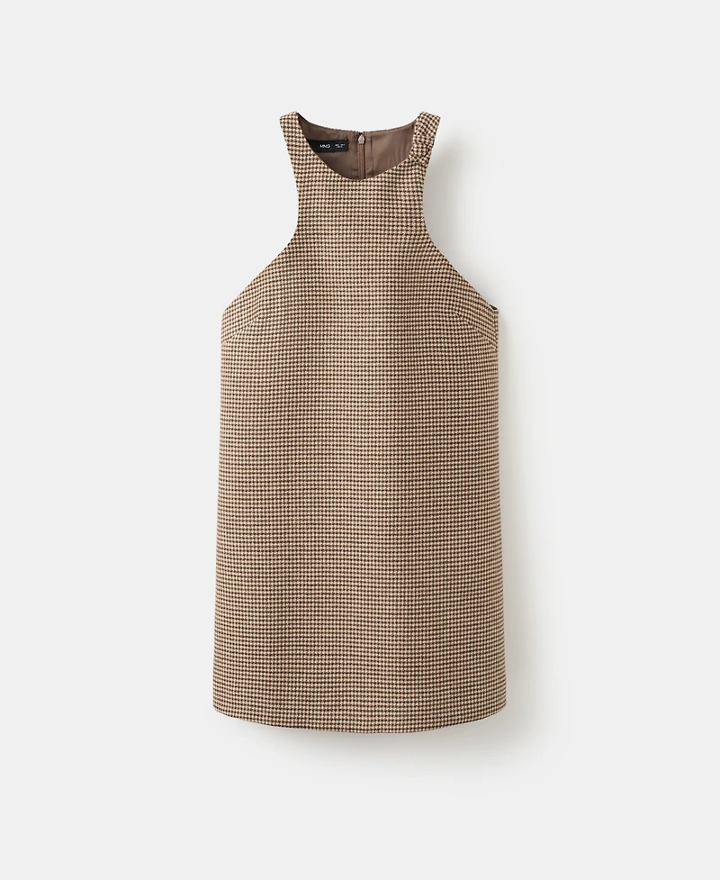 Mango Women's Houndstooth Wool-Blend Dress