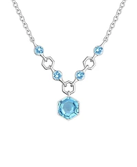 Macy's Amethyst (2.5 ct. t.w.) Hexagon Pendant Necklace Sterling Silver (Also Available Multi-Stones)