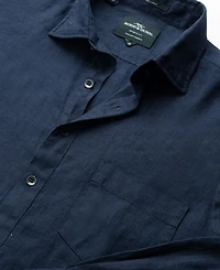 Rodd Gunn Men's Coromandel Linen Long Sleeve Slim Fit Shirt