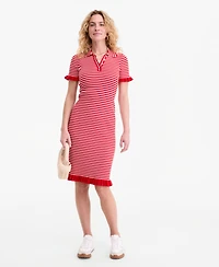 On 34th Women's Ruffle-Trim Knit Midi Sweater Dress, Macy's Exclusive