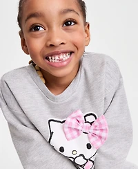 Hello Kitty Girls Toddler 2T-4T 5-6X 2-Pc. Top & Fleece Jogger Set
