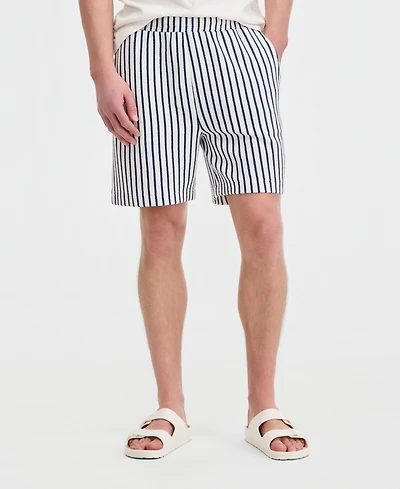 Sun + Stone Men's Jack Stripe 6" Pull-On Shorts, Macy's Exclusive