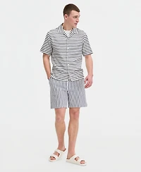 Sun + Stone Men's Jack Stripe Short-Sleeve Camp Shirt, Macy's Exclusive
