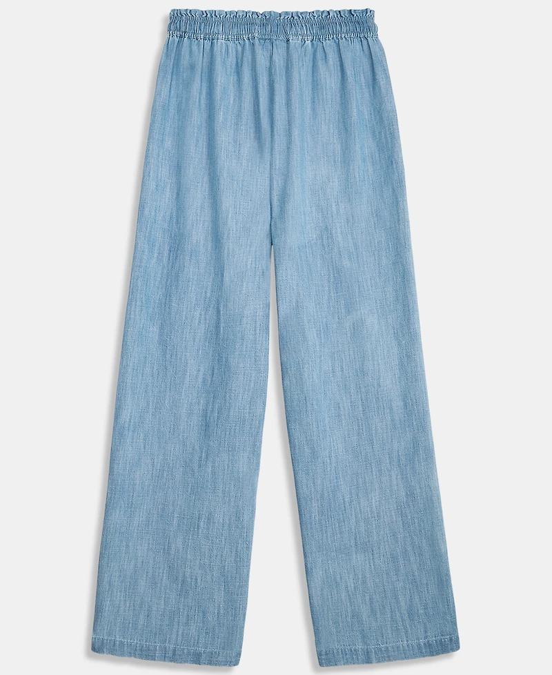 Epic Threads Girls' Xs-xl Chambray Ruffled Wide-Leg Pants, Macy's Exclusive