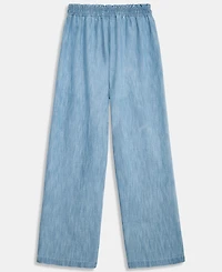 Epic Threads Girls' Xs-xl Chambray Ruffled Wide-Leg Pants, Macy's Exclusive