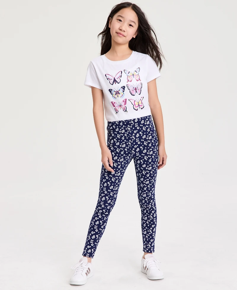 Epic Threads Girls' 5-20 Ditsy Floral-Print Leggings, Macy's Exclusive