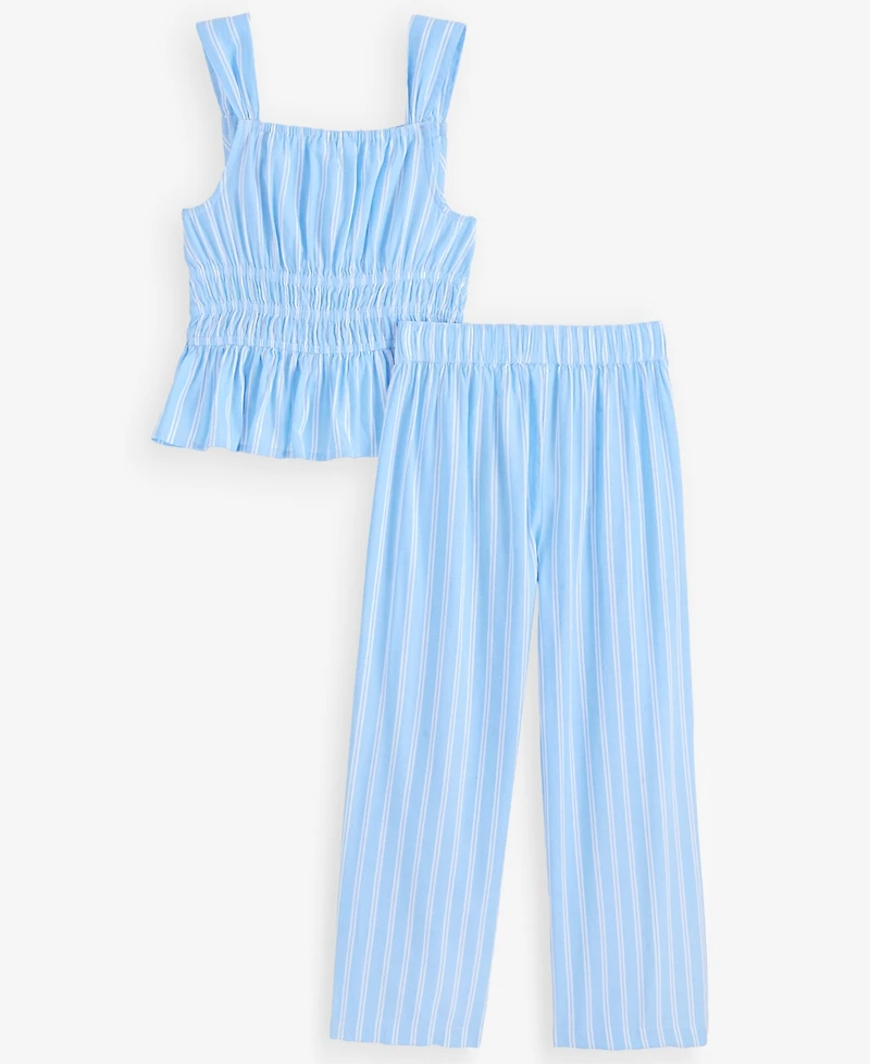 Epic Threads Girls' 5-20 Striped Peplum Top & Pants, 2-Piece Set, Macy's Exclusive