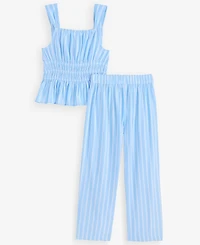 Epic Threads Girls' 5-20 Striped Peplum Top & Pants, 2-Piece Set, Macy's Exclusive