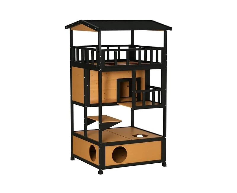Zeus & Ruta Wooden Pet House