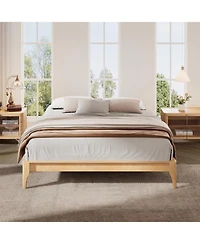 Streamdale Furniture Bamboo Platform Bed Frame - Full Size, Easy Assembly