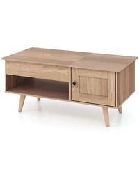 Slickblue Lift Top Coffee Table with Storage and Hidden Compartment