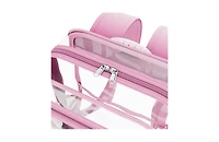 Contixo Clear Backpack for Kids & Adults, Stadium & School Approved, Waterproof Pvc Bookbag, 16.9"H x 13.7"L x 6.6"W