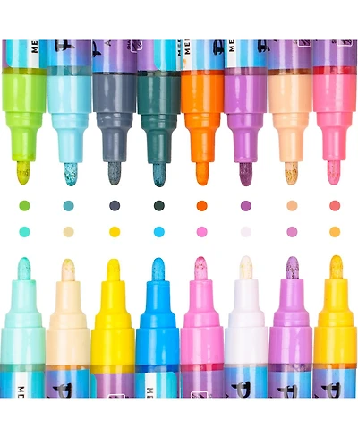 Pintar Pastel Acrylic Paint Pens - Medium Point Tip Brush Pens & Fabric Markers for Drawing & Art Supplies - Acrylic Paint Markers