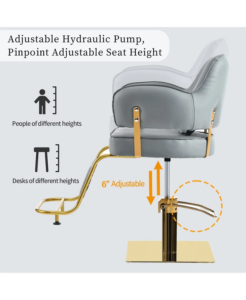 Streamdale Furniture Premium Barber Chair Hydraulic Pump, Adjustable, Salon Equipment