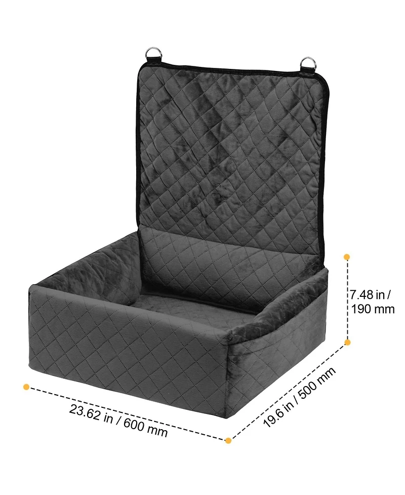 Zeus & Ruta Black Pet Car Seat for Cats