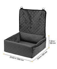 Zeus & Ruta Black Pet Car Seat for Cats