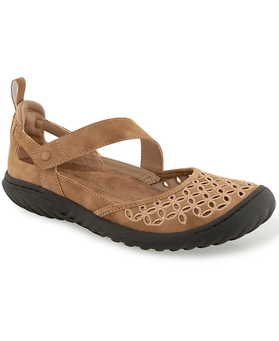 Jbu Women's Bianca Casual Mary Jane Flats