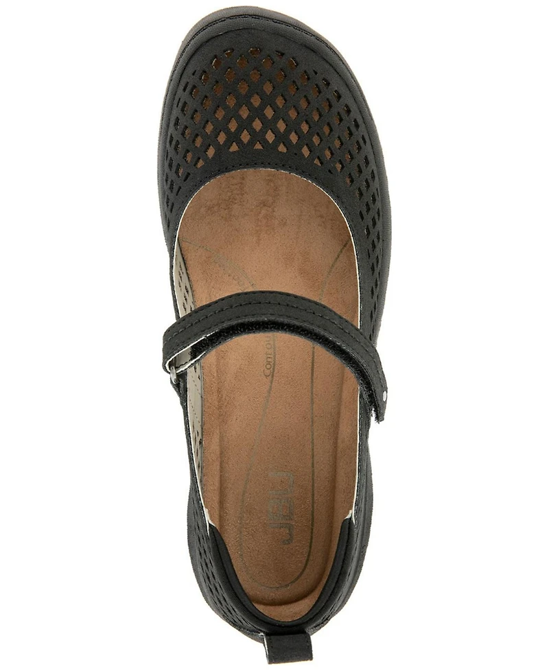 Jbu Women's Bee Casual Mary Jane Flats