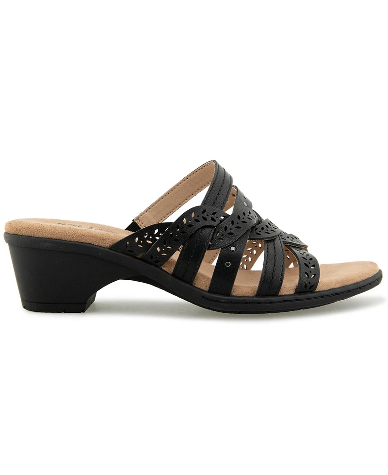 Jbu Women's Juna Casual Slip-On Wedge Sandals