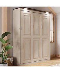 Streamdale Furniture Queen Size Murphy Bed with Led