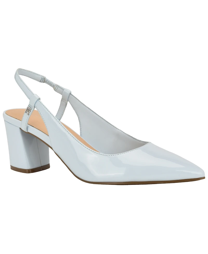 Tommy Hilfiger Women's Jezibee Block Heel Dress Slingback Pumps