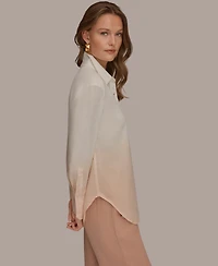 Donna Karan Weekend Women's Dip-Dye Long-Sleeve Shirt