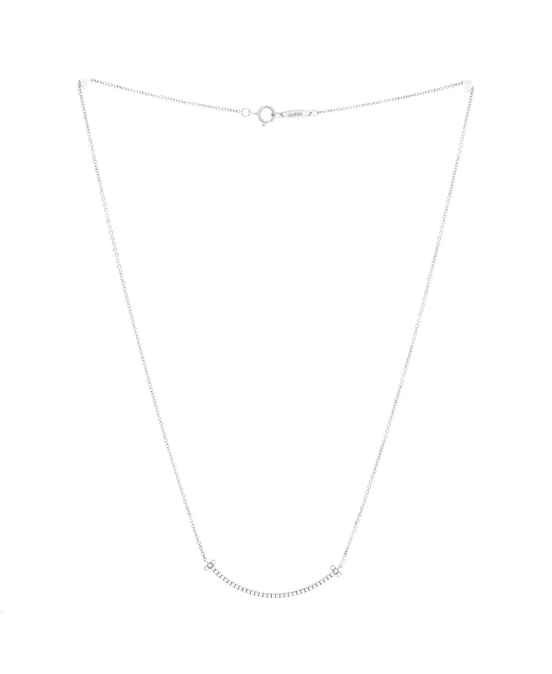Pre-Owned Tiffany & Co T Smile Pendant Necklace