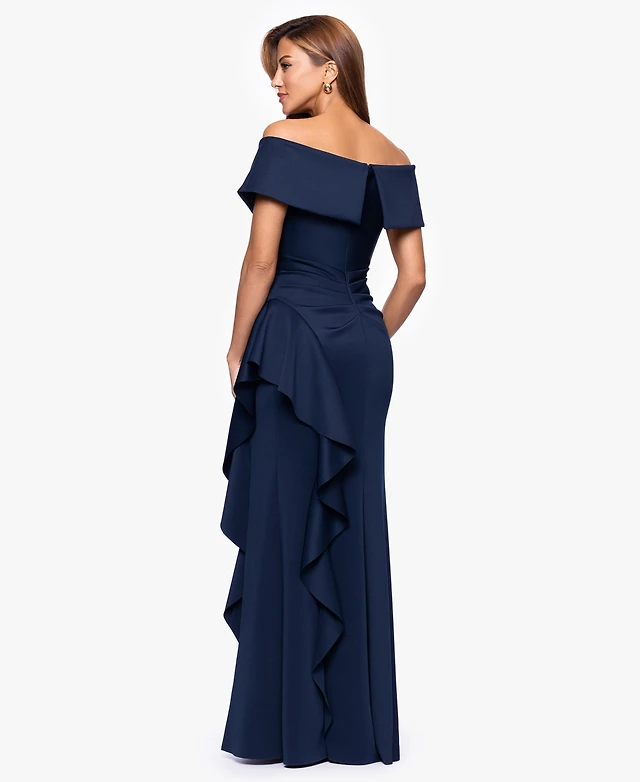 long sleeve midi dress for wedding Simple Wedding Dresses Off The Shoulder Tulle Midi Simple Wedding Dress Millie Long Sleeve Romantic Off-Shoulder A-Line Bridal Gown US (40 EU) Ivory