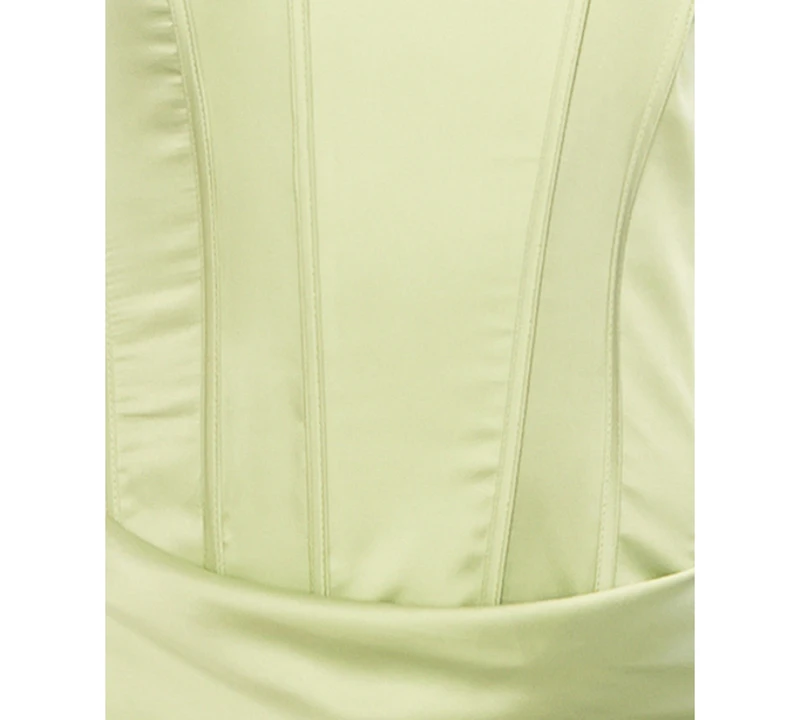 B Darlin Women's Strapless Front Drape Neck Ball Gown