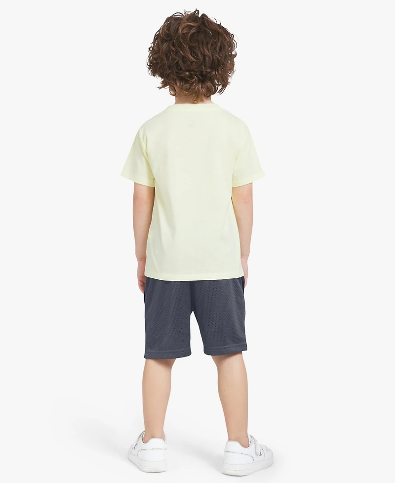 Champion Boys' 4-7 Graphic T-Shirt and Shorts, 2-Piece Set