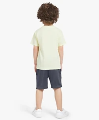 Champion Boys' 4-7 Graphic T-Shirt and Shorts, 2-Piece Set