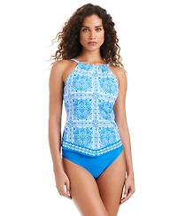 Beyond Control Women's High-Neck Tankini Swim Top