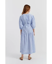 Chinti & Parker Women's Oxford Stripe Cotton Shirt Dress