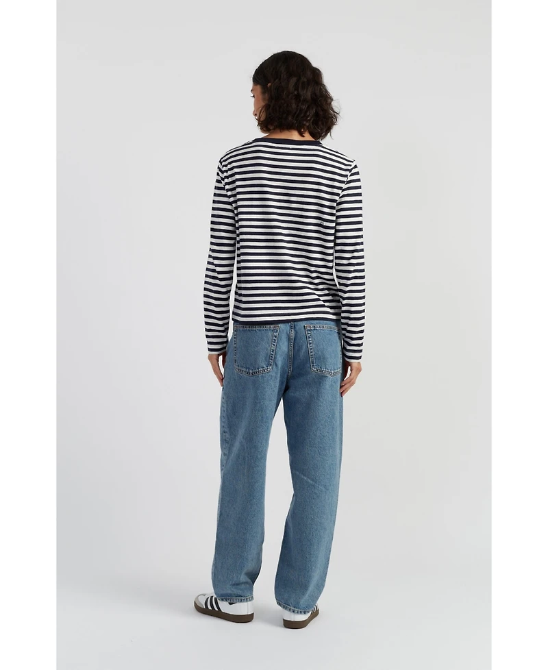 Chinti & Parker Women's Snoopy Varsity Long Sleeve Tee