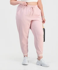 Id Ideology Plus Ribbed Fleece Ankle Jogger Pants, Macy's Exclusive