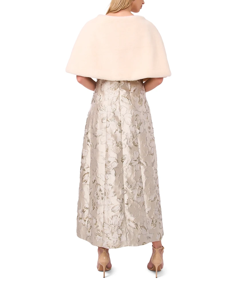 Msk Women's Double Breasted Cape Jacket